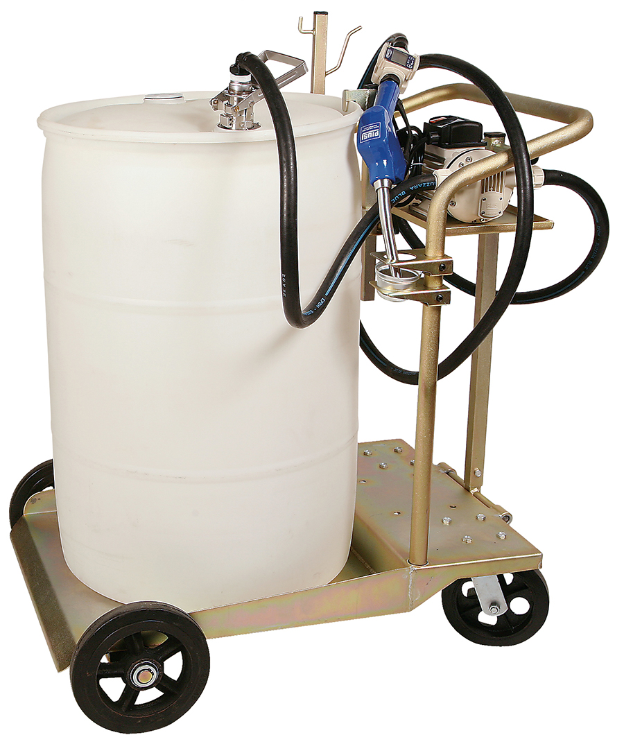 Automatic CLOSED 55 Gallon Drum Cart System