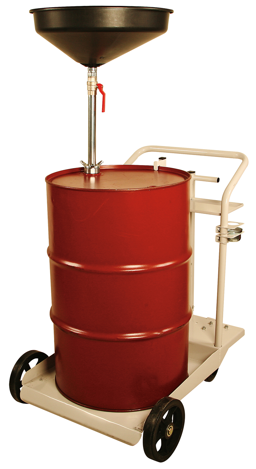 55-Gallon Oil Drain Kit with Heavy-Duty 4-Wheel Cart