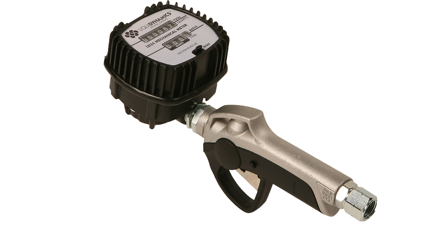 LD25 Mechanical Meter w/ Rigid Spout & Manual High Flow Tip